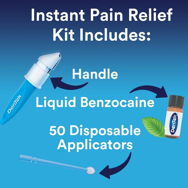 DenTek Pain Relief Kit for Oral Pain + Toothaches - 50 Treatments