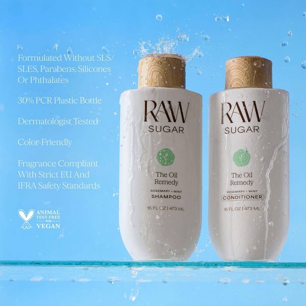 Raw Sugar The Oil Remedy Shampoo - Rosemary + Mint - 16 fl oz