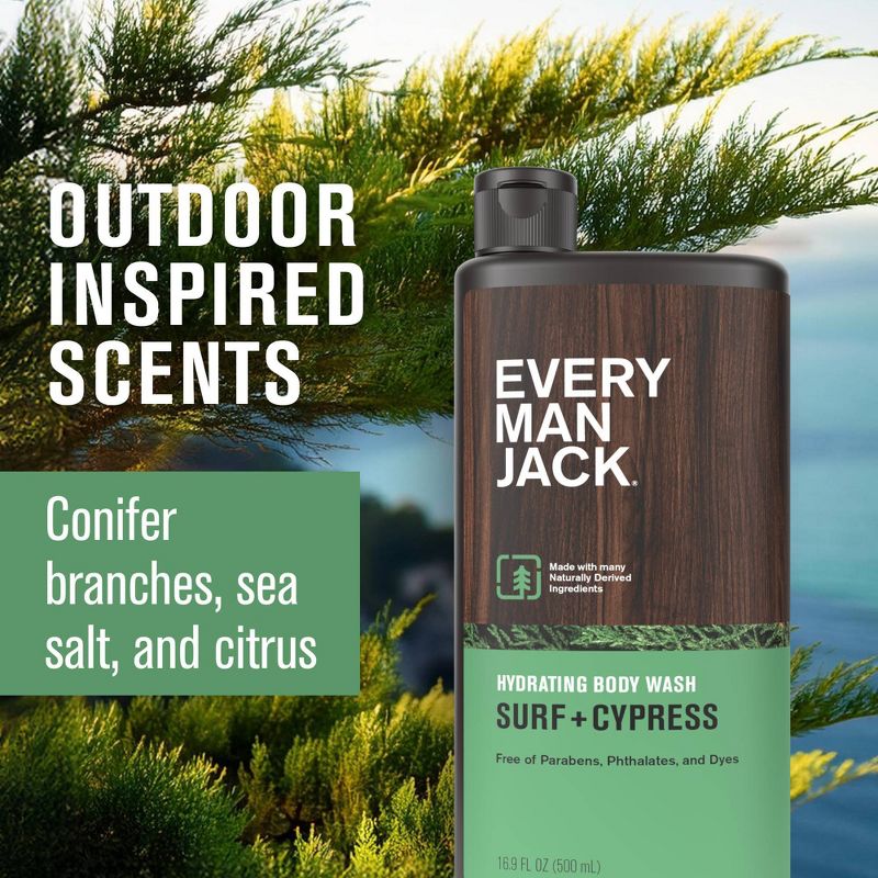 Every Man Jack 2 Pack/16.9 fl oz Surf + Cypress Body Wash