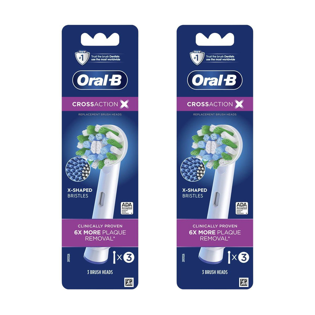 Oral-B 2 Pack 3ct CrossAction Electric Toothbrush Replacement Brush Heads