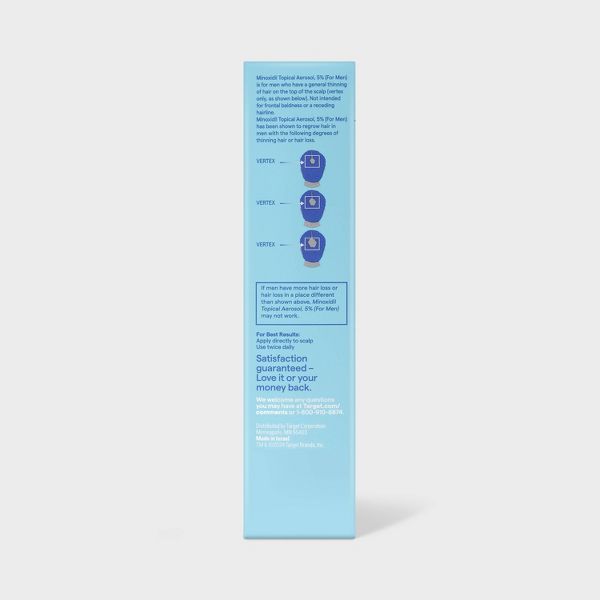 Foam Hair Regrowth Treatment For Men - 2.11oz/3ct - up&up™