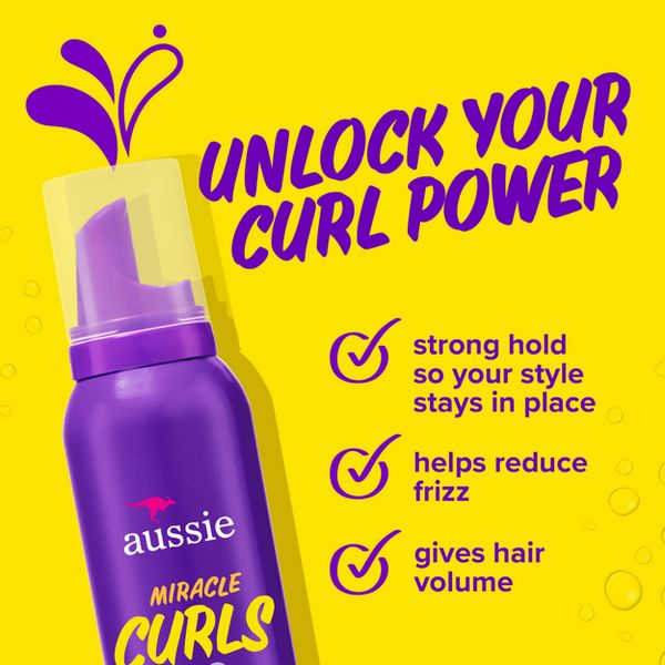Aussie Miracle Curls Hair Mousse - 6oz