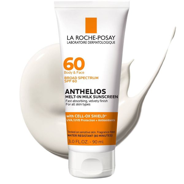 La Roche Posay Anthelios Sunscreen Melt-In-Milk Lotion Face and Body Sunscreen - SPF 60 - 3 fl oz