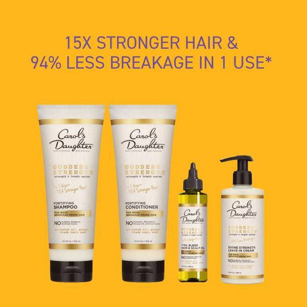 Carol's Daughter Goddess Strength Scalp Oil and Hair Oil Deep Treatment with Castor Oil for Breakage Prone Hair - 4.2 fl oz