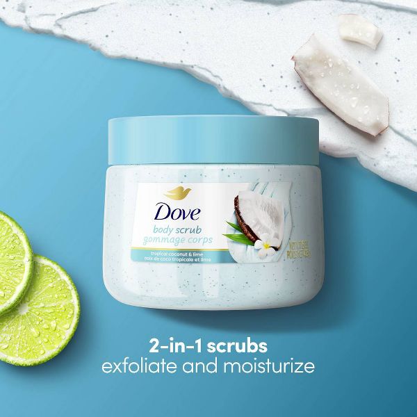 Dove Beauty Scrub - Tropical Coconut & Lime - 15 oz