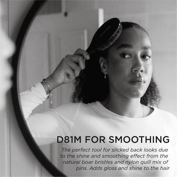 DENMAN Style & Shine Hair Cushion Brush - Black