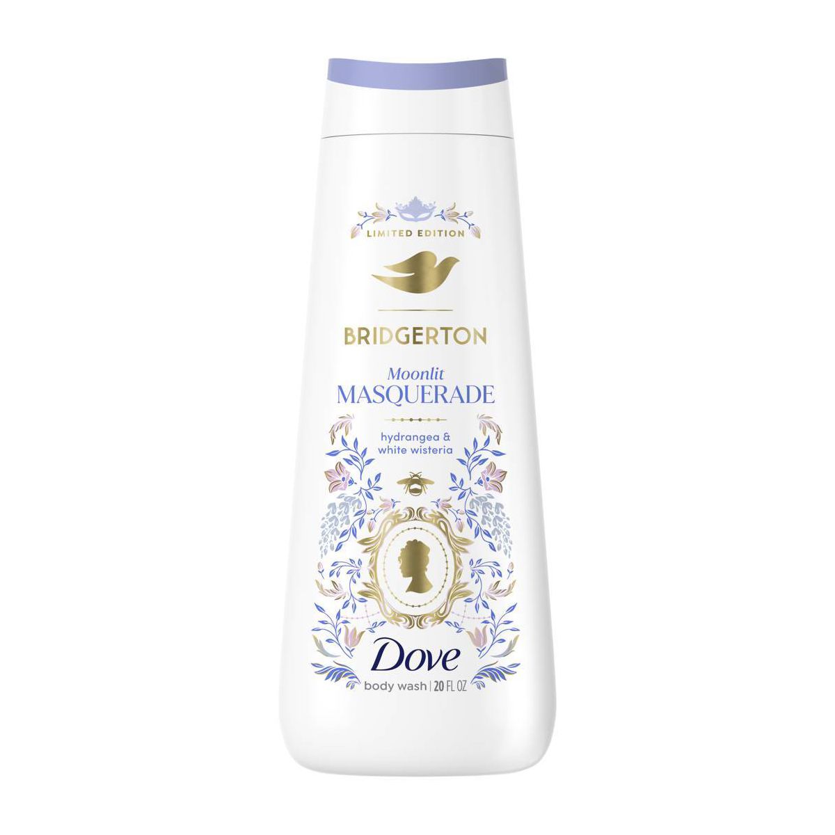 Dove Beauty Limited Edition Bridgerton Body Wash - Moonlit Masquerade - Hydrangea & White Wisteria Scent - 20oz