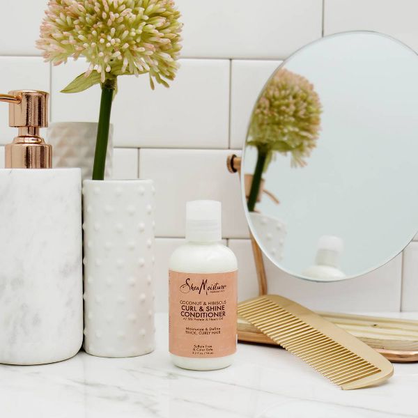 SheaMoisture Coconut & Hibiscus Curl & Shine Conditioner - 3.2 fl oz