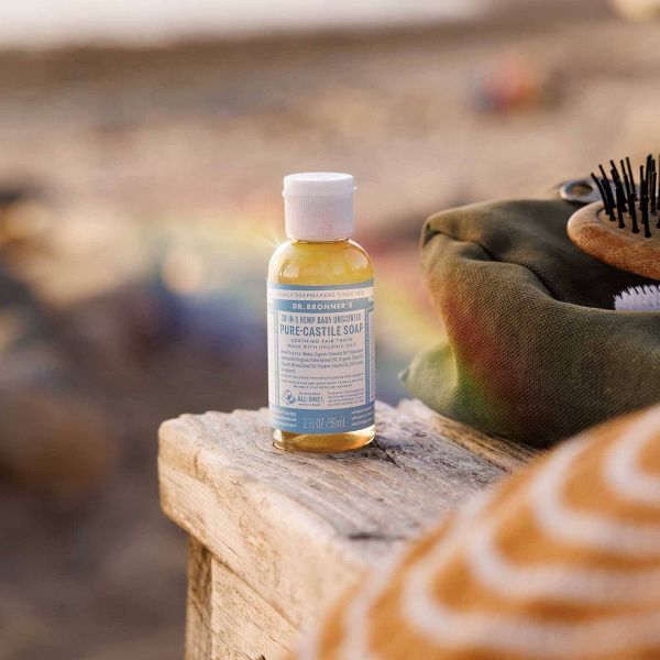 Dr. Bronner's Magic Pure Castile Liquid Soap Hand & Bodywash - Baby Unscented - 2 fl oz