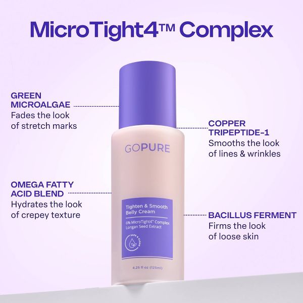 goPure Belly Firming Cream - 4.25 fl oz