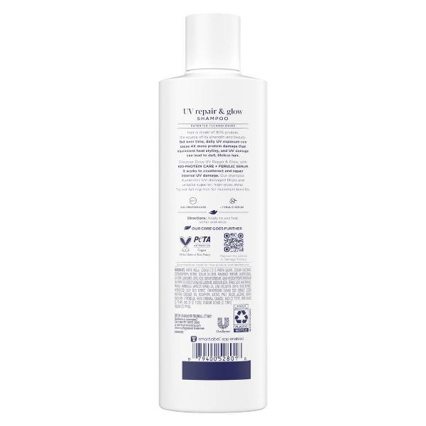 Dove Beauty UV Repair & Glow Shampoo - Damage Therapy - 12 fl oz