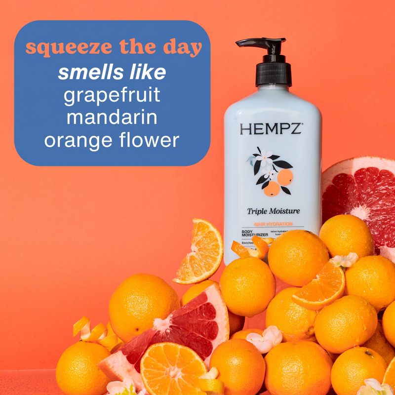 Hempz Moisturizing Body Lotion - Triple Moisture Fresh Citrus - 17 fl oz