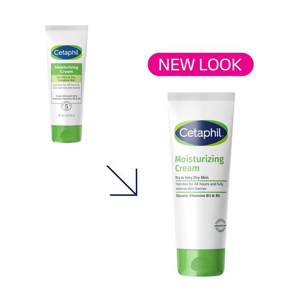Cetaphil Moisturizing Face and Body Cream for Dry Skin, Unscented - 16oz