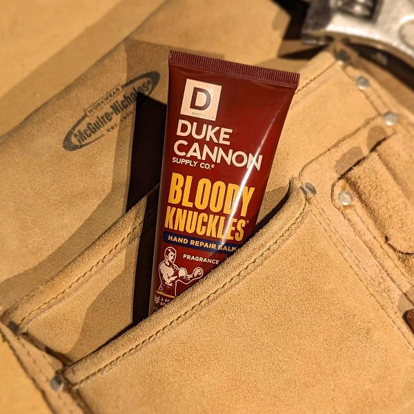 Duke Cannon Bloody Knuckles Hand Repair Balm - Fragrance Free Hand Lotion for Men - Trial Size - 3 oz