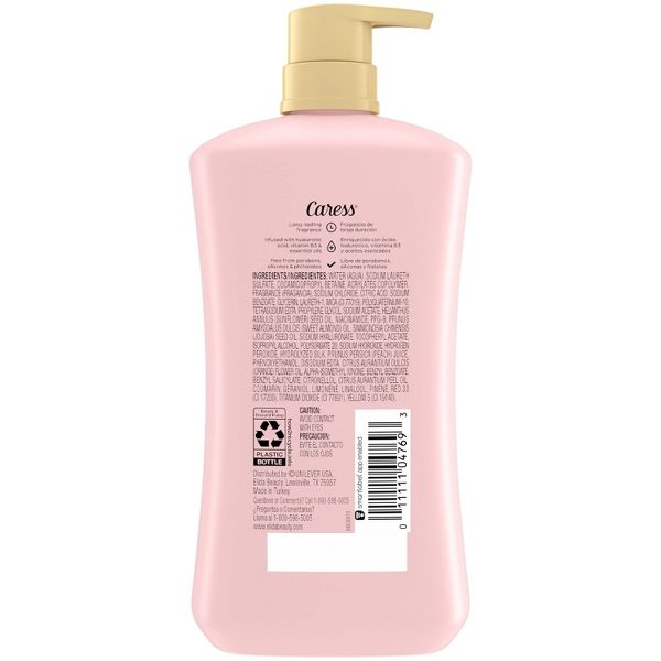 Caress Body Wash for Women Daily Silk White Peach & Orange Blossom - 30 fl oz