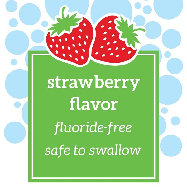 Dr. Brown's 100% Silicone Baby Finger Toothbrush and Fluoride-Free Strawberry Toothpaste Set with Storage Case - Gray & Green - 3pc