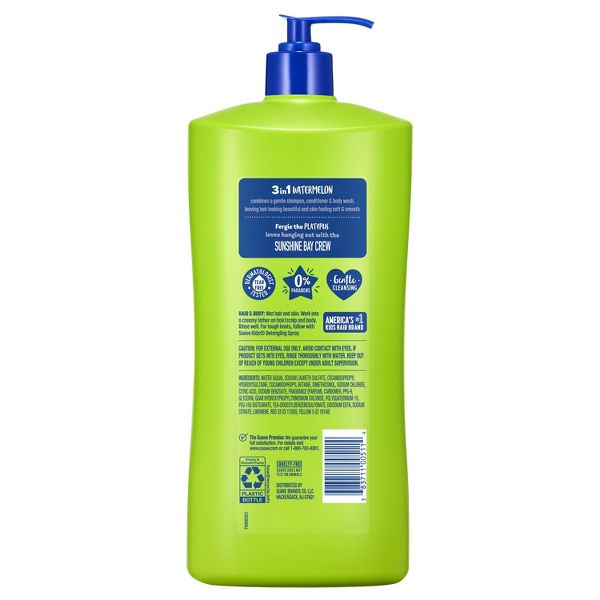 Suave 3 in 1 Watermelon Wonder Shampoo Conditioner Body Wash - 40 fl oz