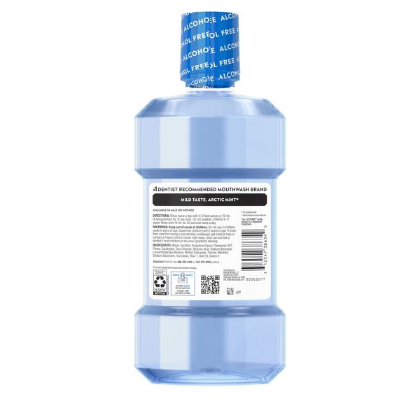 Listerine Ultraclean Alcohol-Free Tartar Control Mild Mouthwash - Arctic Mint - 500ml