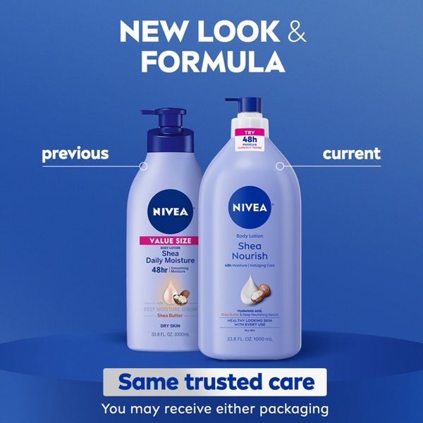 NIVEA Shea Nourish Dry Skin Body Lotion with Shea Butter - 16.9 fl oz