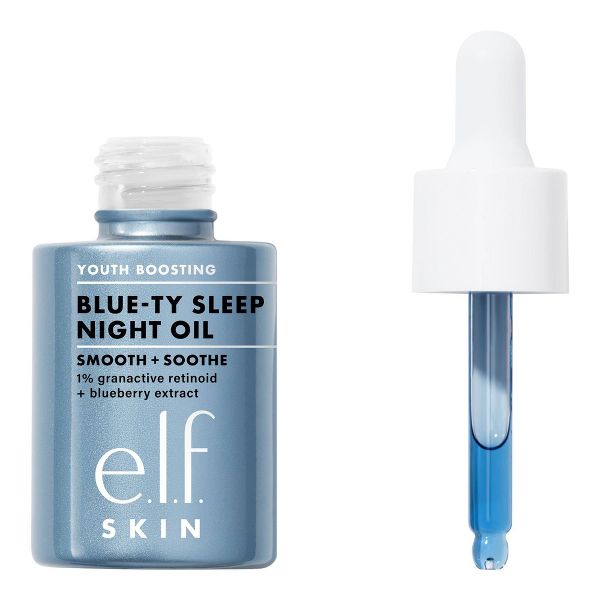 e.l.f. SKIN Youth Boosting Blue-ty Sleep Night Oil Facial Treatment - 1 fl oz