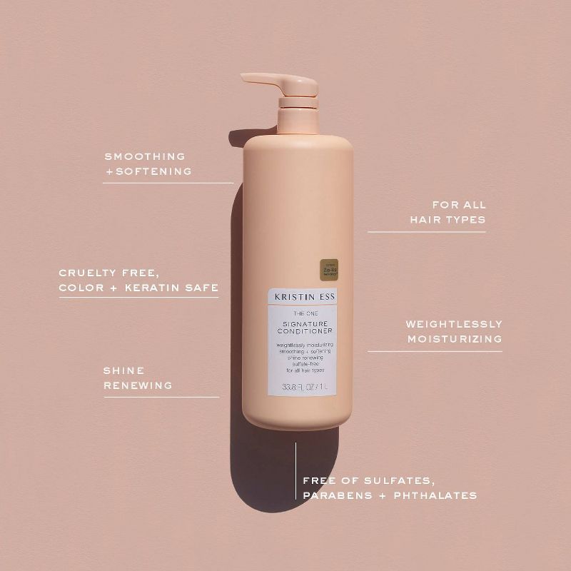 Kristin Ess Signature Conditioner - Sulfate Free and Color Safe - 33.8 fl oz