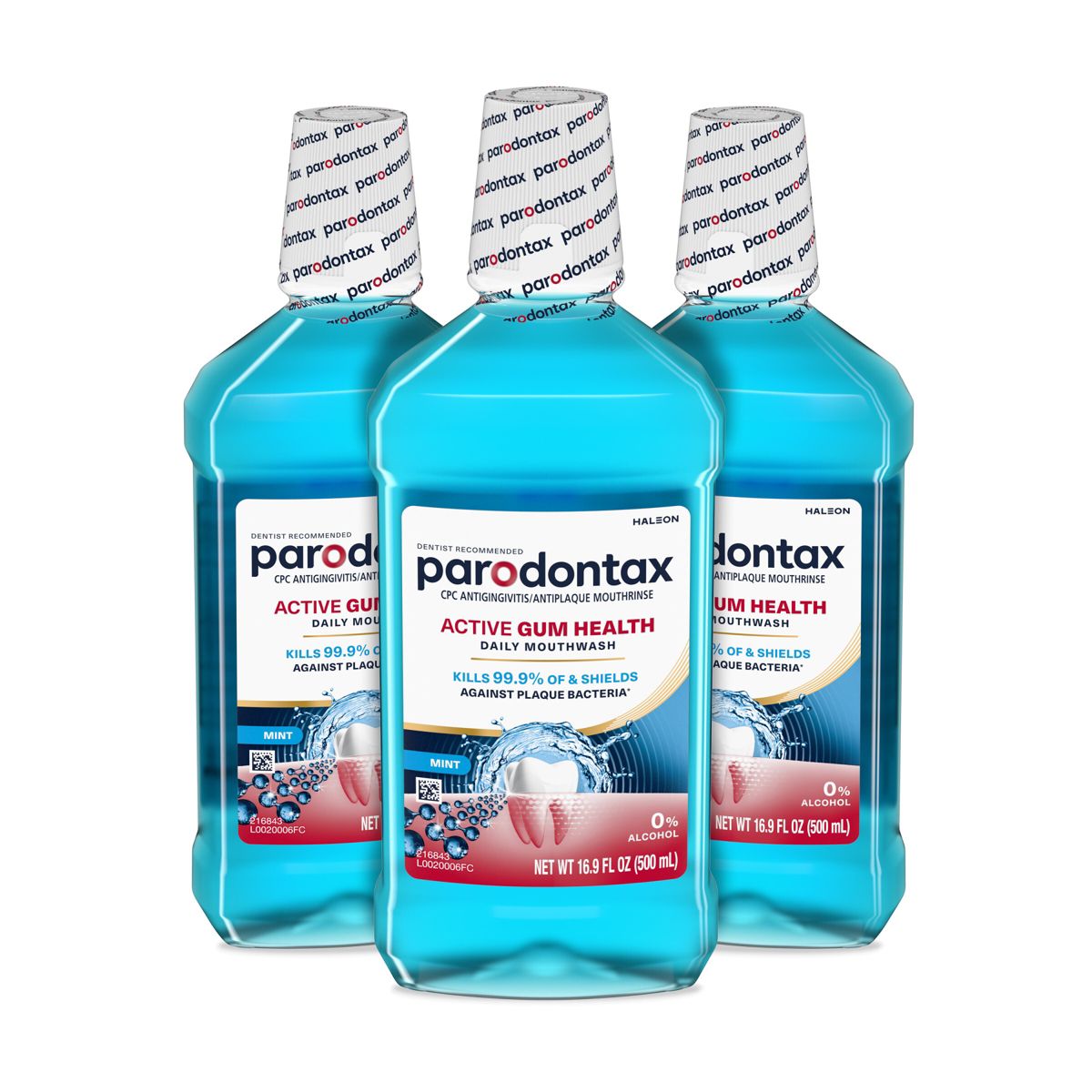 Parodontax Active Gum Health Mint Rinse Mouthwash - 16.9 fl oz/3ct