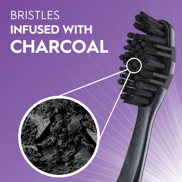 Oral-B Charcoal Whitening Therapy Soft Manual Toothbrush - 2ct