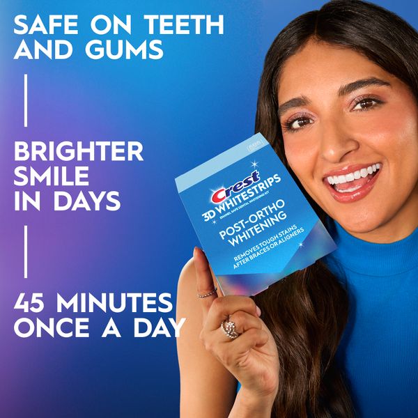 Crest 3D Whitestrips Post-Ortho Whitening System - 8ct