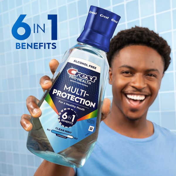 Crest Pro-Health Advanced Multi-Protection Alcohol Free Mouth Wash - Fresh Mint - 1L/2pk