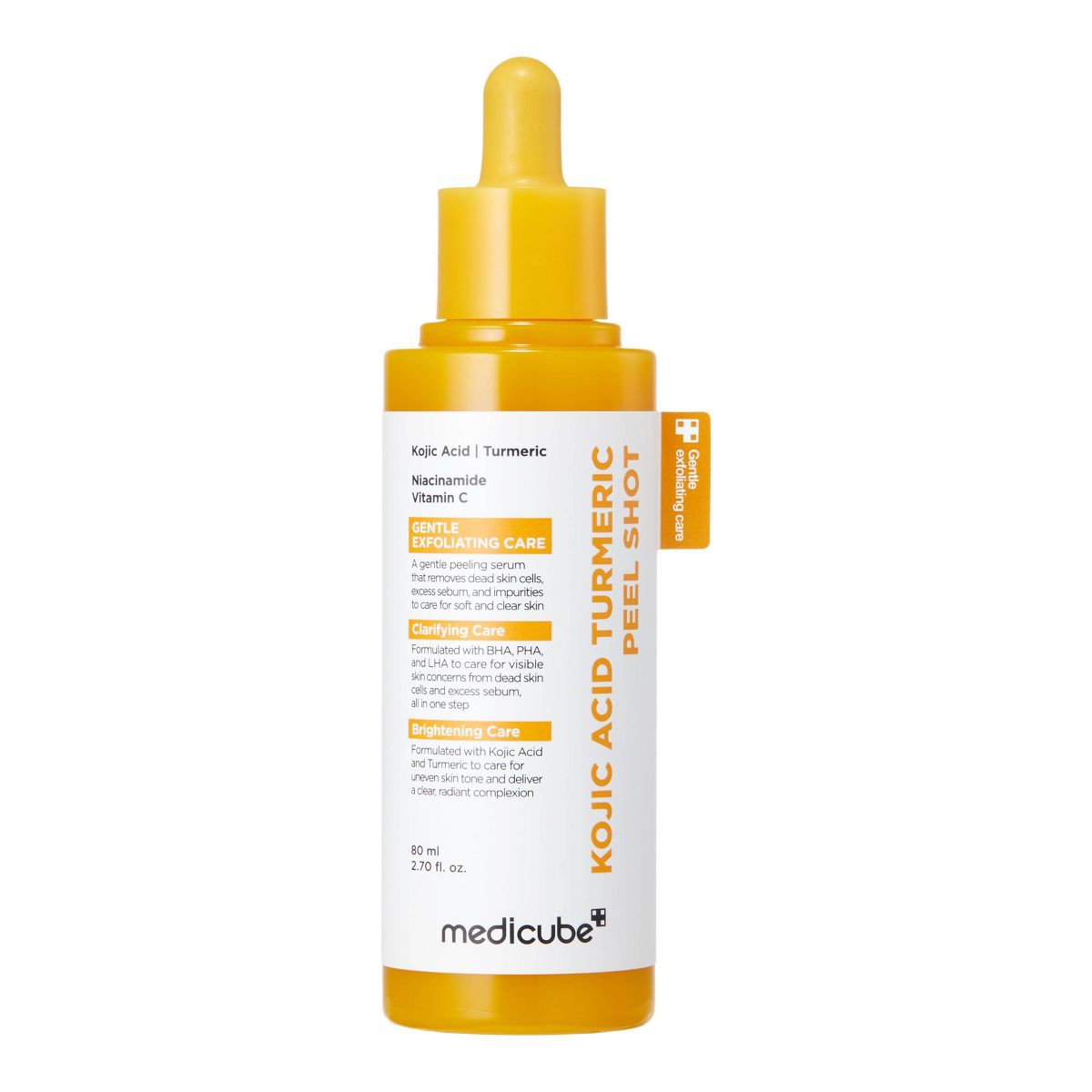 medicube Kojic Acid Turmeric Facial Peel Shot - Travel Size - 80ml