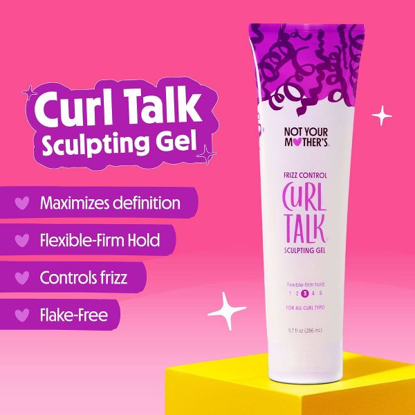 Not Your Mother's Curl Talk Sculpting Gel - 6 fl oz: Curl Enhancing, All Hair Types, Paraben-Free, Silicone-Free