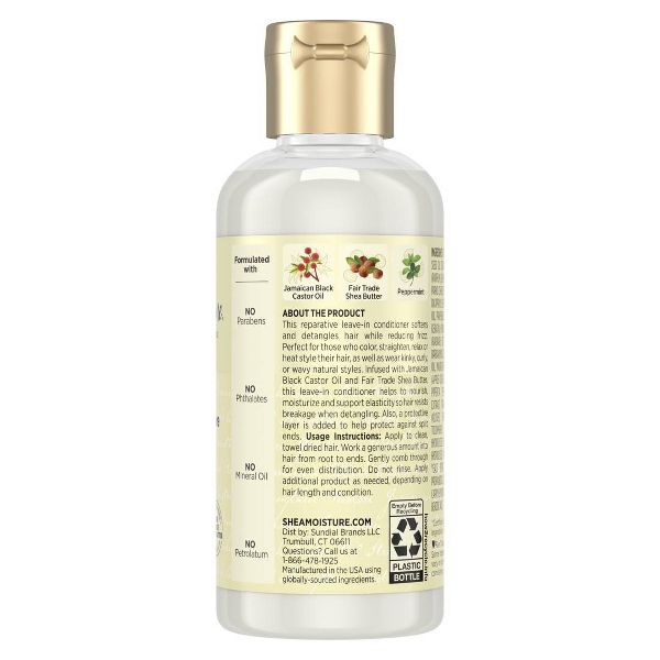 SheaMoisture Jamaican Black Castor Hair Oil Reparative Leave-In Conditioner - 11.5 fl oz