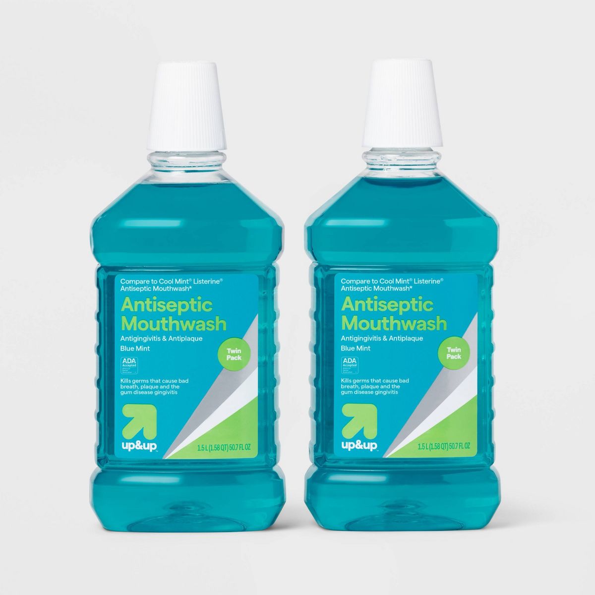 Antiseptic Blue Mint Mouthwash - 50.7 fl oz - up&up™