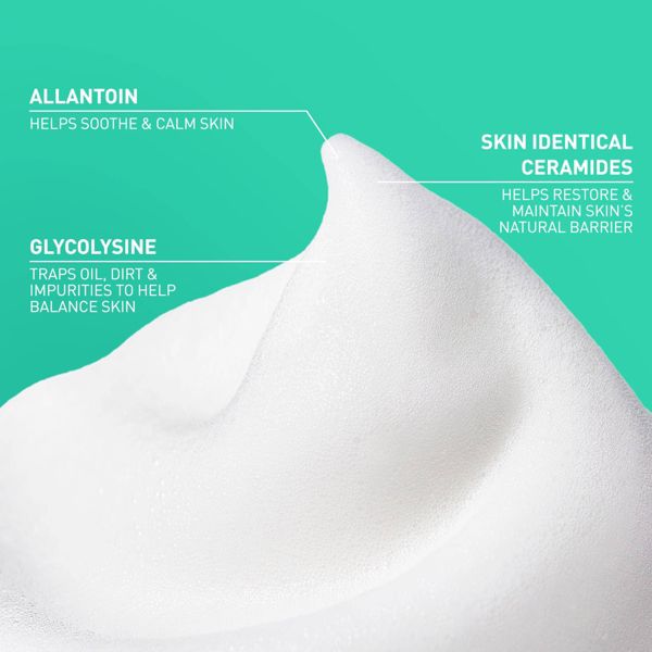 CeraVe Balancing Air Foam Facial Cleanser Wash Helps With Oil Control and Skin Hydration- 8 fl oz