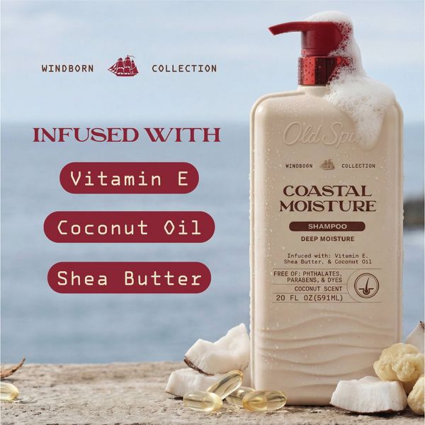 Old Spice Windborn Coastal Moisture Vanilla Shampoo - 20 fl oz