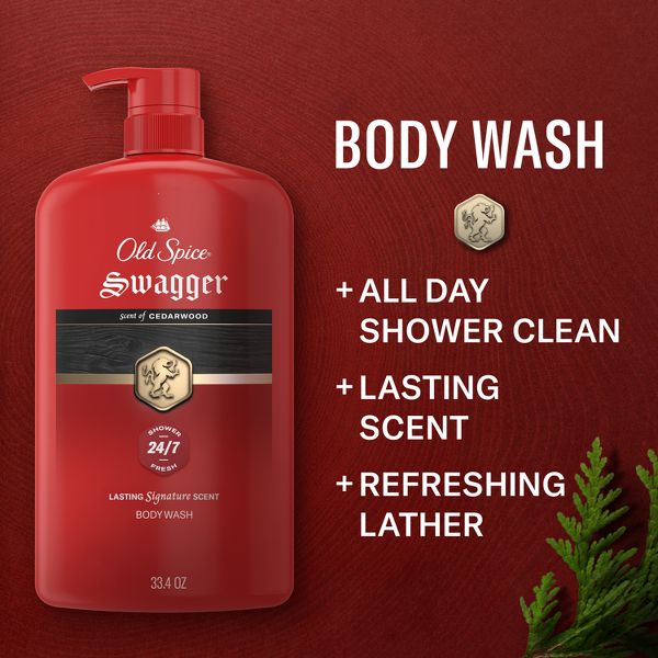 Old Spice Men's Swagger Scent of Confidence Body Wash - Cedar Scent - 24 fl oz