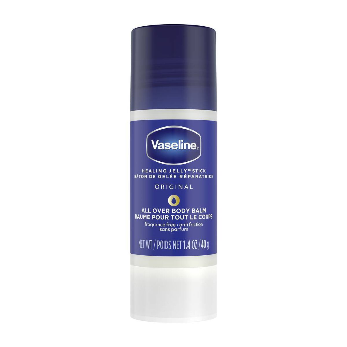 Vaseline All-Over Body Balm Stick Unscented - 1.4oz