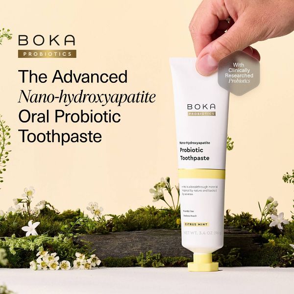 Boka n-Ha Probiotic Toothpaste - Citrus Mint - 3.4oz