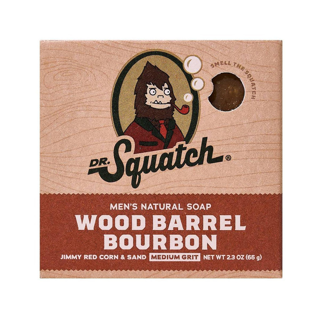 DR. SQUATCH Men's All Natural Mini Bar Soap - Wood Barrel Bourbon - 2.3oz