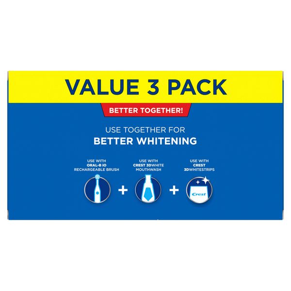 Crest Plus Baking Soda & Peroxide Whitening Tarter Control Fluoride Toothpaste - Fresh Mint - 5.7oz/3ct