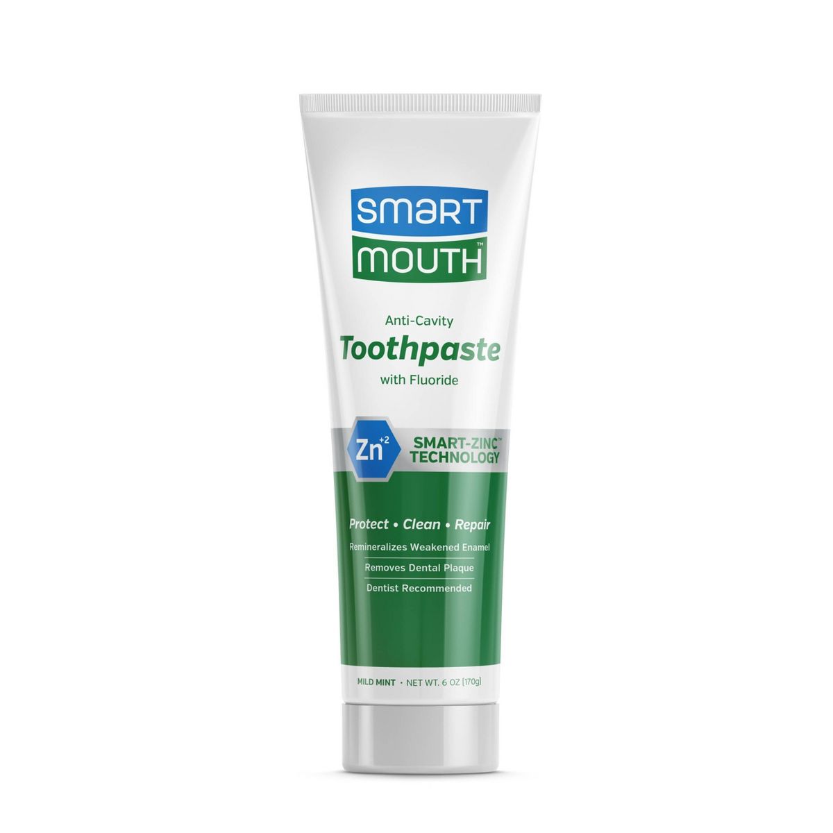 SmartMouth Premium Zinc Toothpaste - Mint - 6oz