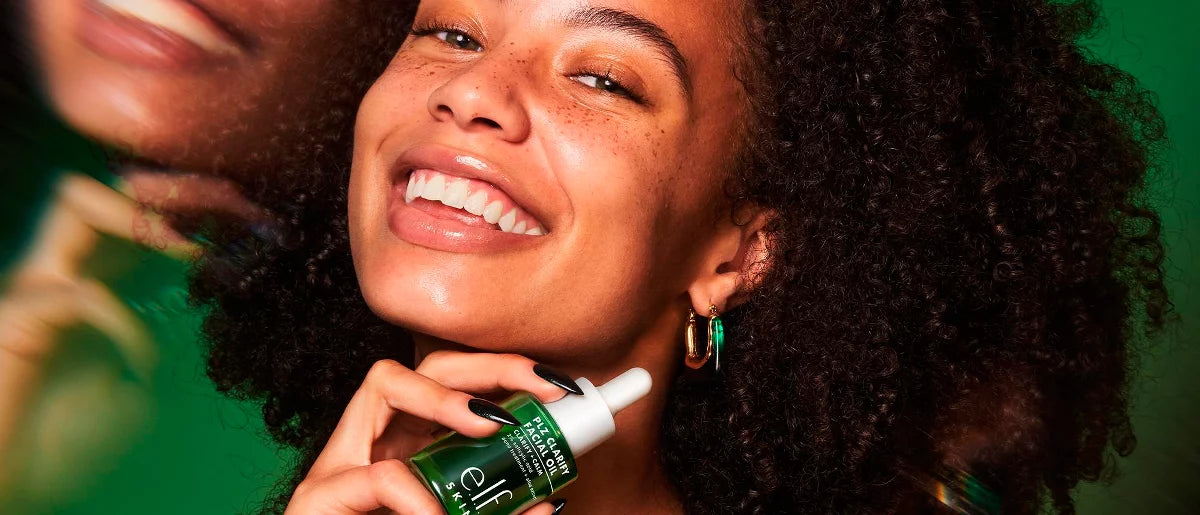 e.l.f. SKIN PLZ Clarify Facial Oil - 2% Salicylic Acid Acne Treatment + Aloe Extract - 1 fl oz