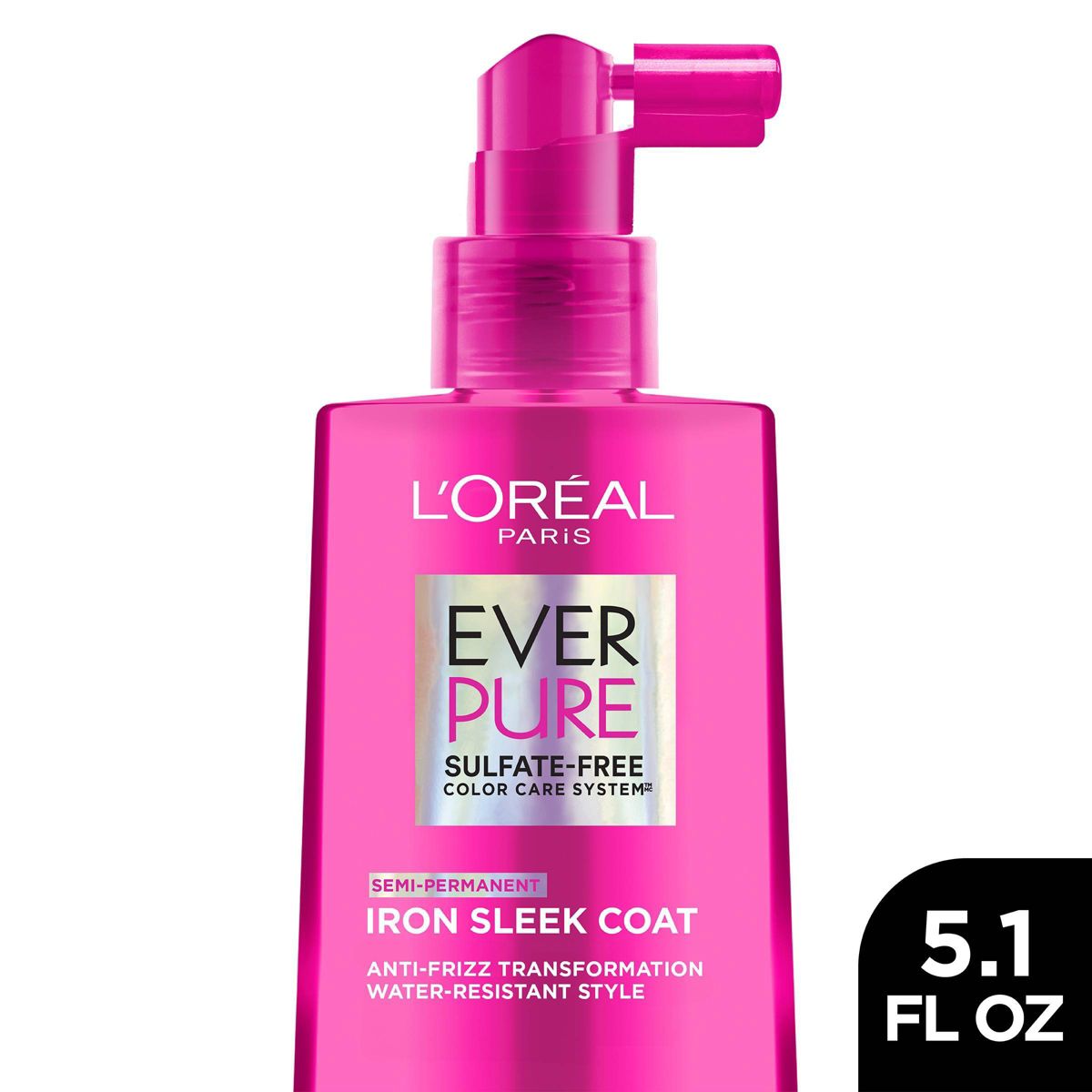 L'Oreal Paris EverPure Iron Sleek Coat Anti Frizz Hair Treatment - 5.1 fl oz