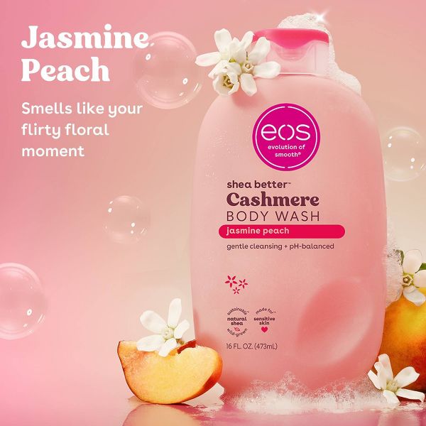 eos Cashmere Body Wash - Jasmine Peach - 16 fl oz