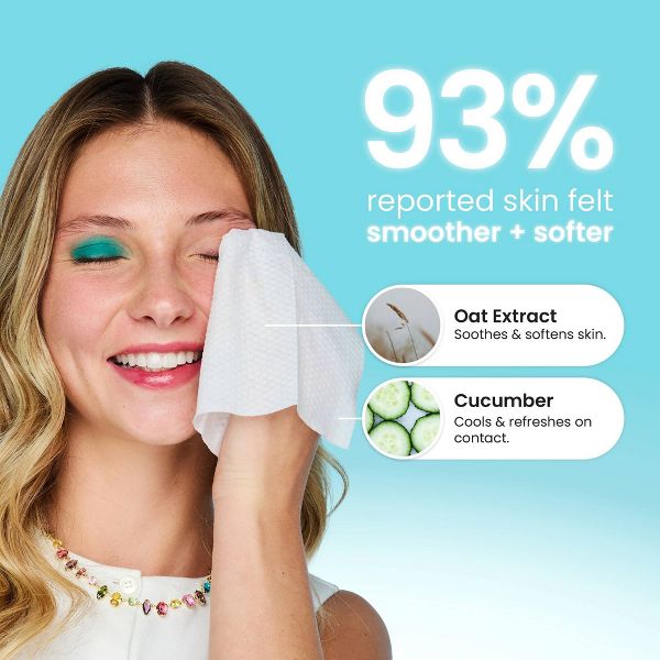 Clean Skin Club Makeup Facial Cleansing Wipes Blemish Control - 10ct