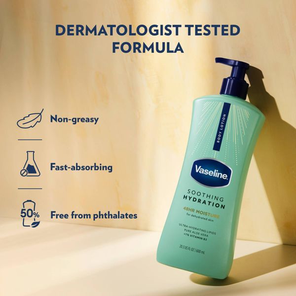 Vaseline Intensive Care Moisturizing Ceramide Body Lotion with Aloe Vera Soothing Hydration