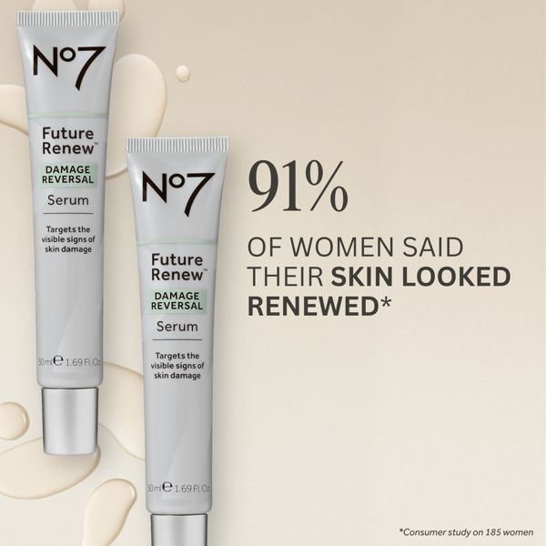 No7 Future Renew Damage Reversal Face Serum - 0.85 fl oz