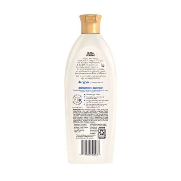 Jergens Ultra Healing Body Lotion Moisturizer for Dry Skin with Vitamins C, E and B5 - 10 fl oz