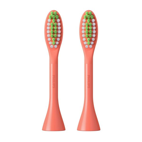Philips One by Sonicare Replacement Electric Toothbrush Head - BH1022/01 - Coral - 2pk