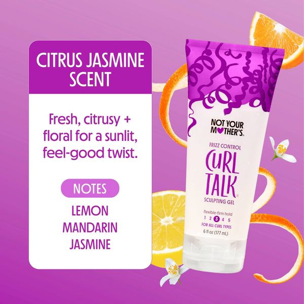 Not Your Mother's Curl Talk Sculpting Gel - 6 fl oz: Curl Enhancing, All Hair Types, Paraben-Free, Silicone-Free